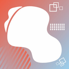 Liquid abstract gradient background vector banner template for social media, web sites, web banner, and landing page