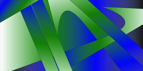 Green turquoise and blue Vector background overlap layer with spaces for background header design