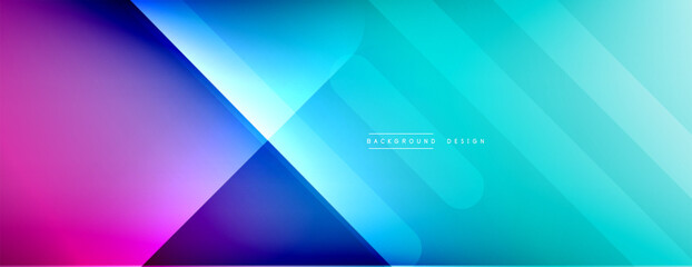 Fototapeta premium Dynamic lines abstract background. 3D shadow effects and fluid gradients. Modern overlapping forms