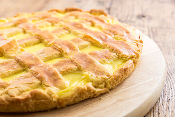 Tasty and beautiful Homemade cream tart