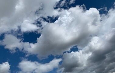 blue sky with clouds