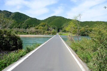 【高知】沈下橋（四万十川）