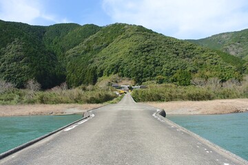 【高知】沈下橋（四万十川）