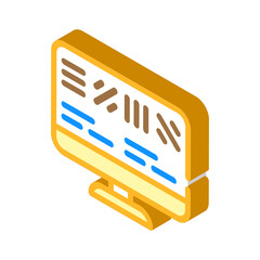 astigmatism test ophthalmology isometric icon vector. astigmatism test ophthalmology sign. isolated symbol illustration