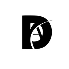 DA letter logo vactor 