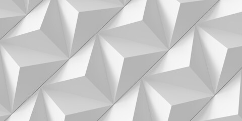 Fototapeta premium Light background from volumetric triangular pyramids