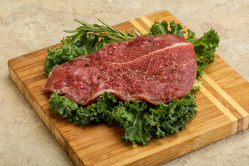 Raw beef steak for grill