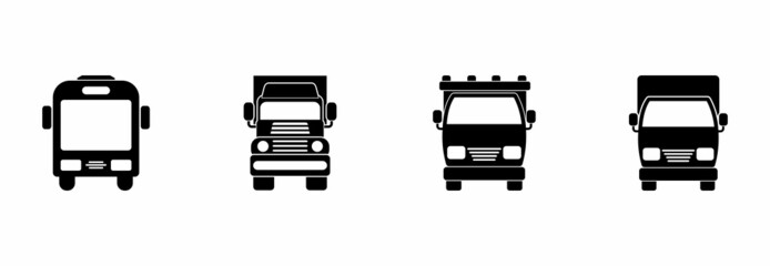 car icon set vector sign symbol