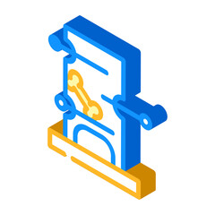 playful dog pet toy isometric icon vector. playful dog pet toy sign. isolated symbol illustration