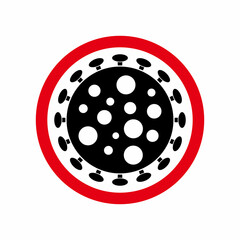 coronavirus icon set, virus icon set vector sign symbol