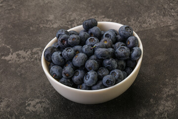 Ripe sweet tasty blueberries heap