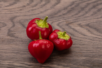 Red hot spicy cherry pepper