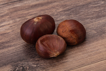 Organic natural sweet Chestnut heap