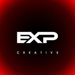 EXP Letter Initial Logo Design Template Vector Illustration