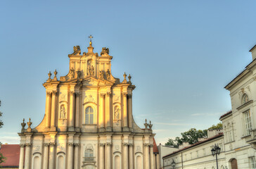 Fototapeta na wymiar Warsaw Old Town, HDR Image