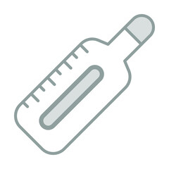 Thermometer Healthcare Medical, vector graphic Illustration Icon.