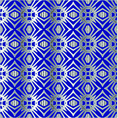 Fototapeta premium metal pattern on a blue background. 