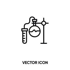 Science lab vector icon. Modern, simple flat vector illustration for website or mobile app.Lab equipment symbol, logo illustration. Pixel perfect vector graphics	