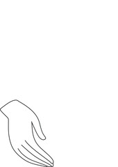 Obraz premium Logo female hand line art