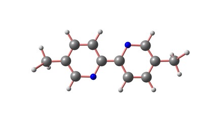 Abametapir molecular structure isolated on white