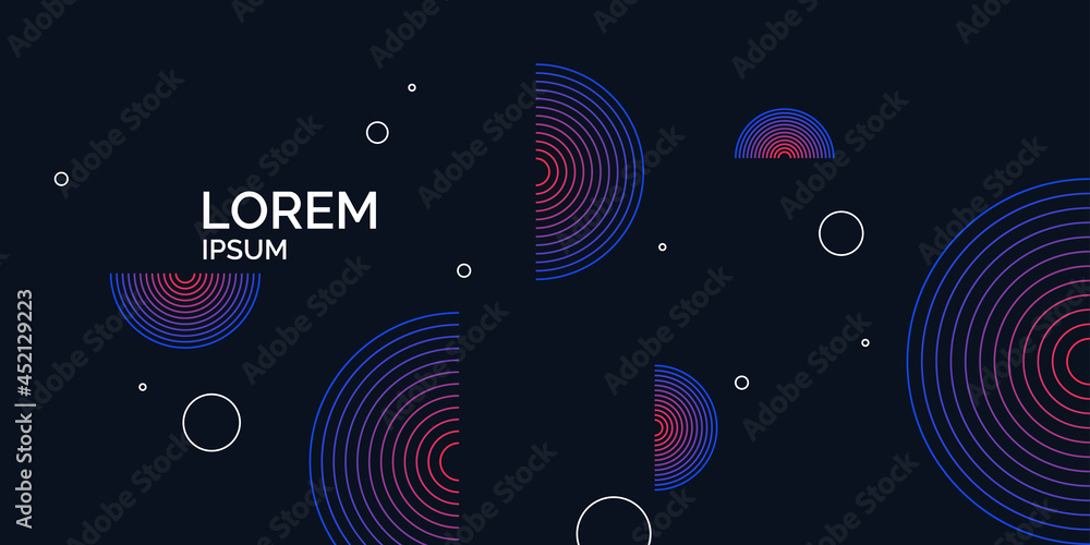 Aufkleber abstract background in a modern trendy style. poster with simple flat different geometric shapes.