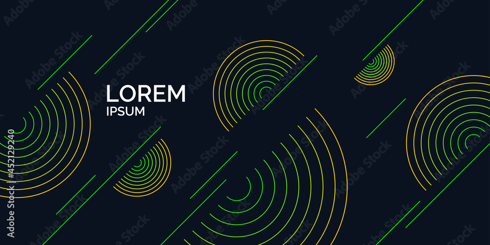 Poster abstract background in a modern trendy style. poster with simple flat different geometric shapes.