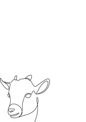 Goat line art