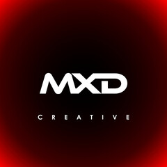 MXD Letter Initial Logo Design Template Vector Illustration