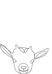 Goat line art