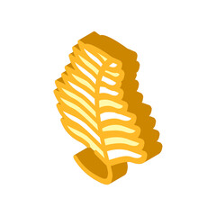 undaria plumose seaweed isometric icon vector. undaria plumose seaweed sign. isolated symbol illustration