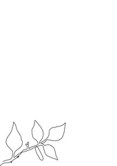 Flower face woman line drawing. Modern continuous line art. Women line art. Beauty salon logo. Coloring book. Botanical print. Nature symbol of cosmetics. Fashion logo.