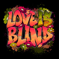 Love Is Blind - obrazy, fototapety, plakaty