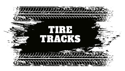 Obraz premium abstract tire track grunge texture background