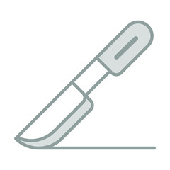 scalpel knife Healthcare Medical, vector graphic Illustration Icon.