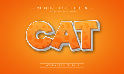 cat text effect - 100% editable eps file