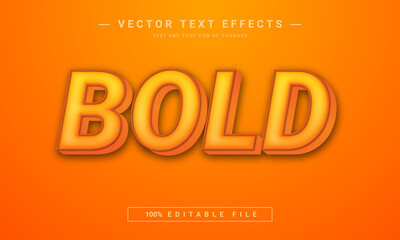 bold text effect - 100% editable eps file