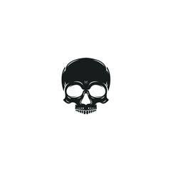 logo design of horror emblem head skull