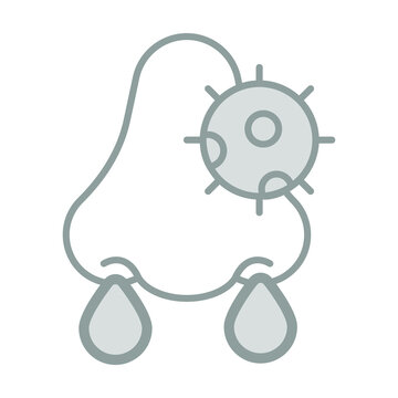recommend clip art: Nose Bleeding Healthcare Medical, vector graphic Illustration Icon.