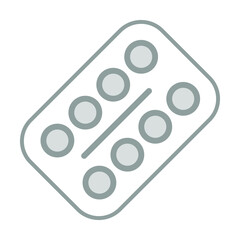 Pills Healthcare Medical, vector graphic Illustration Icon.