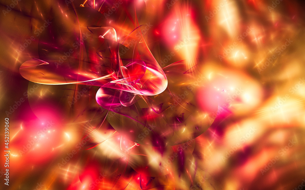 Aufkleber digital illustration abstract image generated fractal background image wallpaper pattern of various 