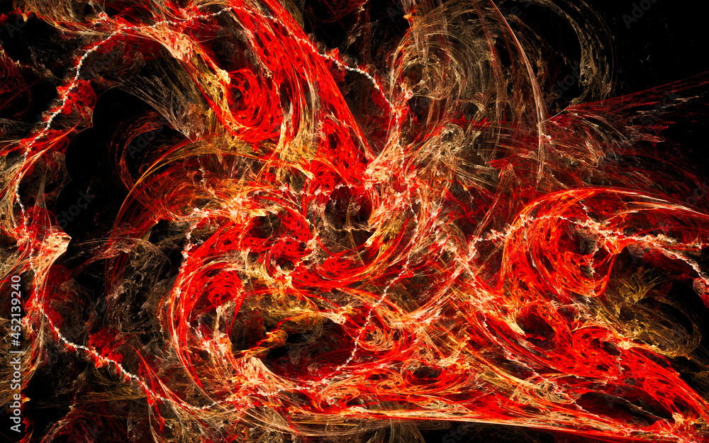 Aufkleber digital illustration abstract image generated fractal background image wallpaper pattern of various 
