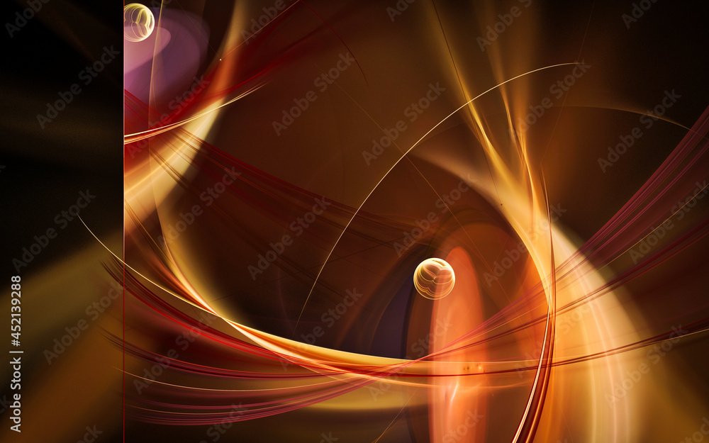 Aufkleber digital illustration abstract image generated fractal background image wallpaper pattern of various 