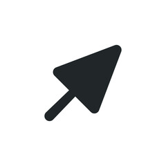 trowel symbol isolated vector icon