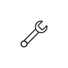 wrench tool isolated vector icon