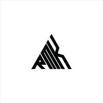 RMK letter logo creative design. RMK unique design