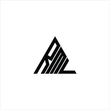 RML letter logo creative design. RML unique design