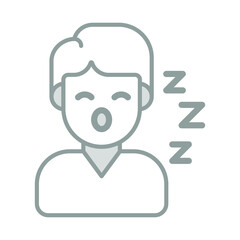 Obraz na płótnie Canvas Sleeping Healthcare Medical, vector graphic Illustration Icon.