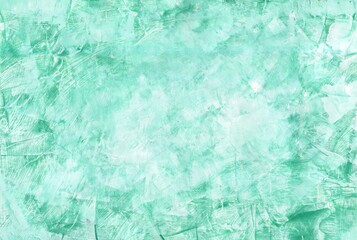 Obraz premium Abstract abstract light turquoise emerald textured art background