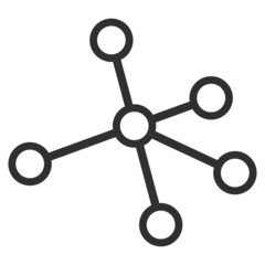 Links icon with flat style. Isolated vector links icon image on a white background.