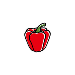 Paprika icon design illustration template